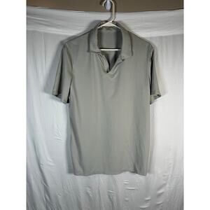 Lululemon Men’s M Warped Sense Polo Shirt Lightweight Stretch Athletic